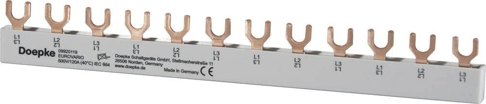 Doepke Phasenschiene 10mm² 63A 690V, 3 Poles, Home Lighting Accessory