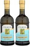 Colavita 100% Greek Extra Virgin Olive Oil, 750 ml, Glass Bottle,Package may vary (Pack of 2)