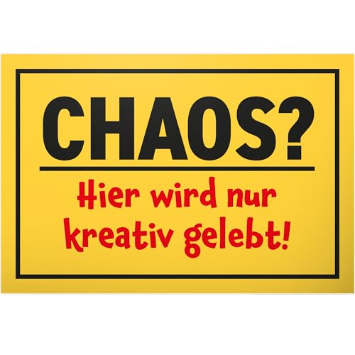 DankeDir! Chaos Hier Wird Kreativ Gelebt - Schild 30 x