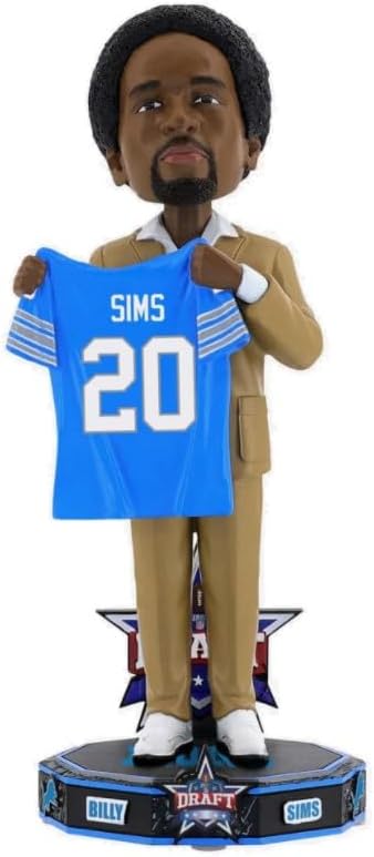 FOCO Billy Simms (Detroit Lions) 1980 NFL Draft Pick Bobblehead