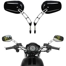 TCMT Motorcycle Rear View Mirrors Fits For Harley Sportster XL1200 883 Softail Deluxe Fat Bob Street Bob Dyna Touring Road King Street Glide Electra Glide
