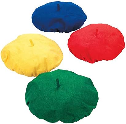Fun Express Felt Berets - Apparel Accessories - Hats - Novelty Bulk Hats - VBS Vacation Bible School Supplies/Decor - 12 Pieces image 2