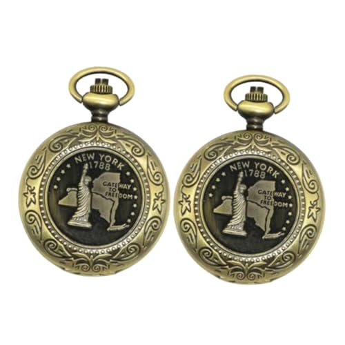 Brújula Vintage de Bolsillo Outanaya con Colgante Pack 2 Pzas miniatura 1