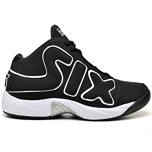 Tênis Basquete Six Street Masculino Zoom Freak Presente Meia Tamanho:41;Cor:Preto Branco