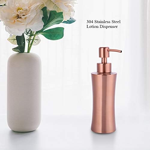 304 Stainless Steel Liquid Soap Dispenser, Lotion Dispenser Bottle Shampoo Foaming Soap Pump for Kitchen Bathroom Countertop (400ml)