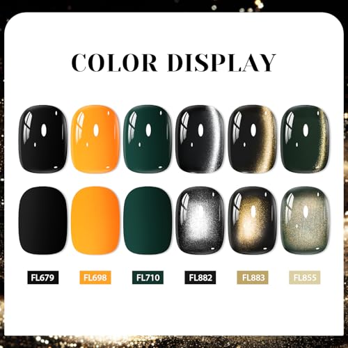 Set de 6 esmaltes en gel con efecto holográfico miniatura 6