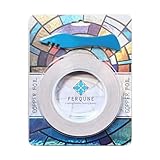 Ferqune 7/32 Inch Silver Backed Copper Foil Tape for Stained Glass, 2 Rolls, 1 Burnisher
