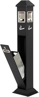 Outside Ash Tray Cigarette Butt Disposal Receptacle,Floor Standing Ashtray Outdoor Cigarette,for leisure and picnic areas, corporate and university campuses