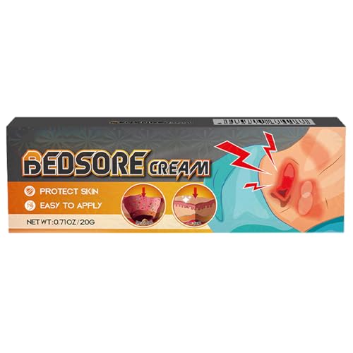 Crème de Traitement des Escarres,Crème Cicatrisante Contre les Escarres,Crème Cicatrisante,escarres pour Une Guérison,Crème Anti-Escarres,Crème Apaisante Contre les Escarres,1Pc,20g