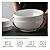 DOWAN 9.5" Large Serving Bowls, 2.8 Quart Big Salad Bowls, Porcelain Pasta Bowl Set, Sturdy Mixing Bowls, Microwave & Dishwasher Safe, Deep Soup Bowl for Family Kitchen, White Bowls, Set of 2