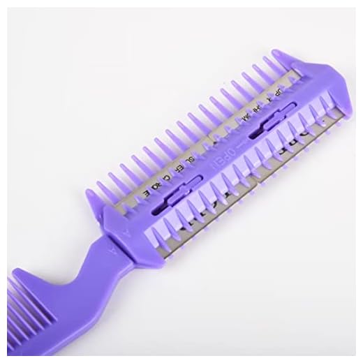 6 Pieces Razor Comb Split Ends Hair Trimmer Home Hair Cut Scissor,Double Edge Razor Combs for Hair Cutting Women and Men Hair Thinning Comb Slim Haircuts Cutting Tool (6pcs random color)