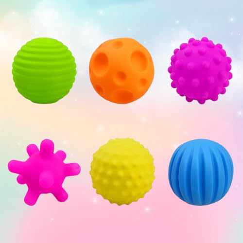 JoFAN 6 Pack Textured Sensory Balls Soft Montessori Toys for Baby Toddlers Christmas Stocking Stuffers Gifts - Image 3