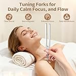 Tuning Forks for Healing Set, 128Hz, 136Hz, 256Hz, 384Hz with Activator, Chakra Sound Therapy Music Tuning Instruments for Stress & Sleep/Yoga/Meditation with Anti-Slip Sponge & Pouch - Image 2