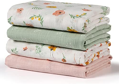 Lasoftan Swaddle Blanket Set - 2 Pack Ultra Soft Receiving Blankets, 36x40 Inches, Breathable Newborn Wrap For Boys & Girls - View #7
