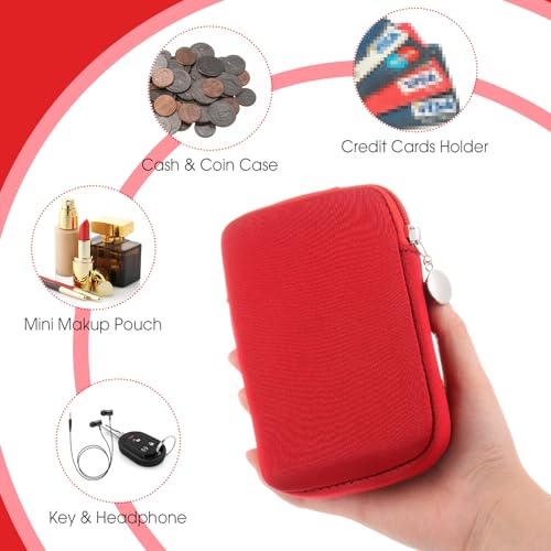 Image of Halloscume 3 Pcs Hand Sanitizer Spray Case Hand Sanitizer Holder Zippered Pouch, Fashion Accessory with Snap Hook, 3 Colors Protective Case with Keychain for Power Mist 1FL OZ(Pink, Orange,Red)