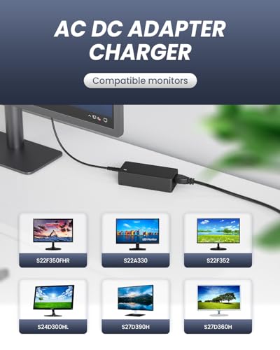 DITYOU 14V 3A Power Adapter UK Plug with 5.5x2.5mm Tip – Compatible with Samsung SyncMaster S27D360H/S27D390H/S24D300HL, C-Series C24F390FHR/C27R500FHR, F-Series S22F350FHR - Image 6