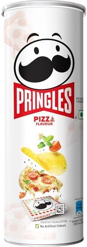Pringles Pizza Flavour Potato Chips | Crispy Snack | 102g