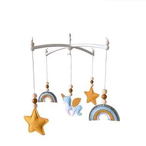 Nicole Knupfer Windspel, mobiele kribbe voor jongens en meisjes, baby windgong hanger, bedbel, mobiele kribbe…