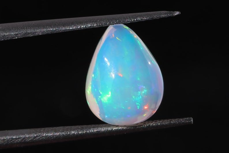Opale éthiopienne AAA authentique et cabochon multi-feu d'exception pour joaillerie fine - 2