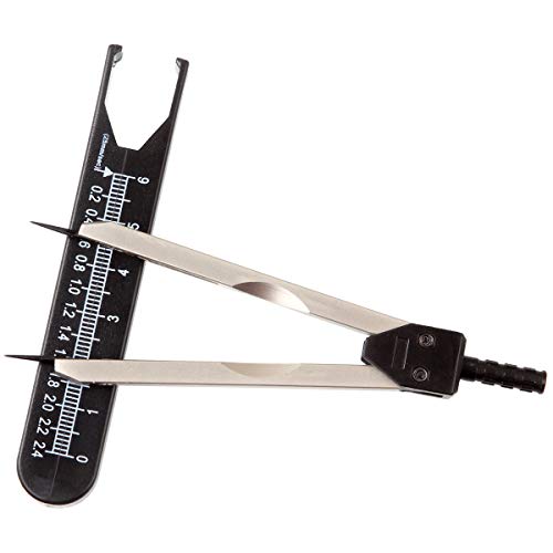 Ekg Ecg Caliper Electrocardiogram Divider, Black Ecg Calipers With Ruler For Nursing, Durable Ecg Calipers Measuring Tool For Electrocardiogram Drafting Divider #TOP6