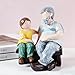 Brizoria Father and Son Bench Resin Statue, Intimate Father-Son Bond Figurine, Collectible Character Sculpture Decor, Family Figure Ornament