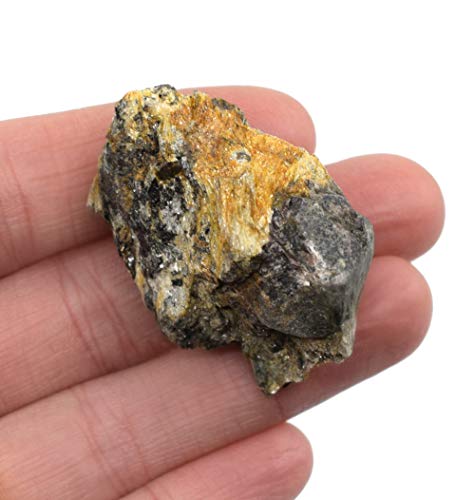 Image of EISCO Raw Garnet Schist, Metamorphic Rock Specimen - Approx. 1 inch - Geologist Selected & Hand Processed - Great for Science Classrooms