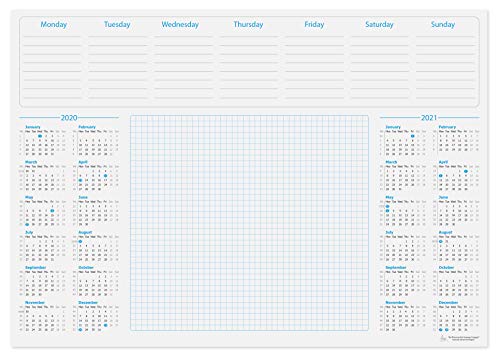 Bloc de notas de calendario A3 de 2 años (2020/2021)