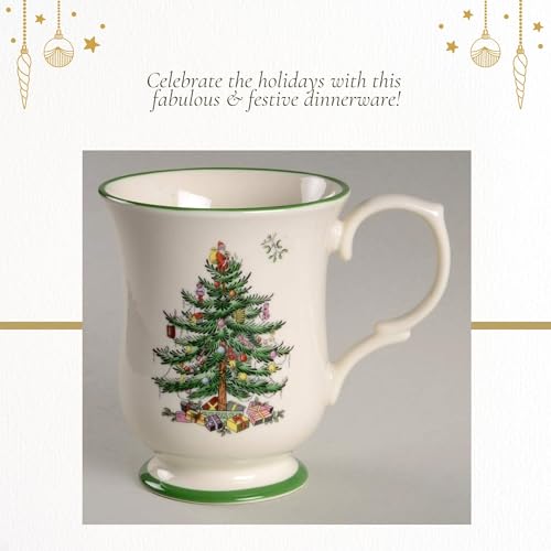 Spode Christmas Tree Taza con Pie 12 Oz miniatura 5