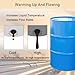 Industrial Barrel Heater, 2000 W Drum Heating Blanket, for 55 Gallon Tank, Uniform Heating, Support Temperature Control and Timing, for Oil Drums/Industrial Raw Material Drums,Black
