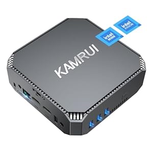 KAMRUI Mini PC Desktop Intel 12th Gen Alder Lake N100(Up to 3.4GHz),Mini Computers 16GB RAM 512GB SSD, Mini Desktop Computers Support 4K HD/WiFi5/BT4.2/USB3, Micro PC Tower Gigabit Ethernet for Office