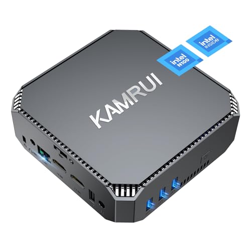 KAMRUI Mini PC Desktop Intel 12th Gen Alder Lake N100(Up to 3.4GHz),Mini Computers 16GB RAM 512GB SSD, Mini Desktop Computers Support 4K HD/WiFi5/BT4.2/USB3, Micro PC Tower Gigabit Ethernet for Office