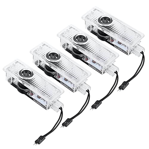 Lotvic Luces de Bienvenida, 4 Piezas Luz de Puerta de Coche LED, Luz de Bienvenida, Proyector Luz Puerta Coche, Compatibili con X1 /X3/X4/X5/X6/3/4/5/6/7/Z/GT Series Cover