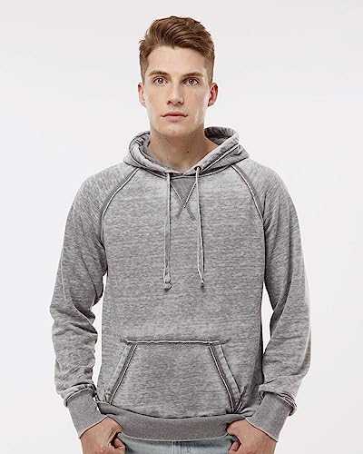 J. America Mens Vintage Zen Fleece Hooded Sweatshirt, L, Chambray2