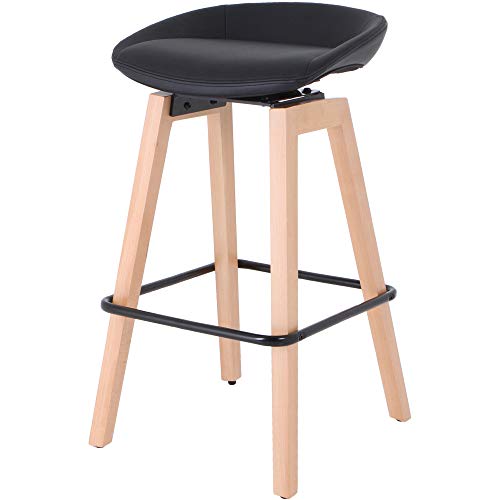 Lorell 68563 Butaco Moderno Bajo en Negro de Madera miniatura 7
