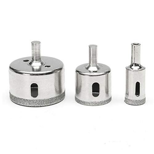 Juego de 10 brocas diamantadas 3-50 mm para vidrio y mármol miniatura 4