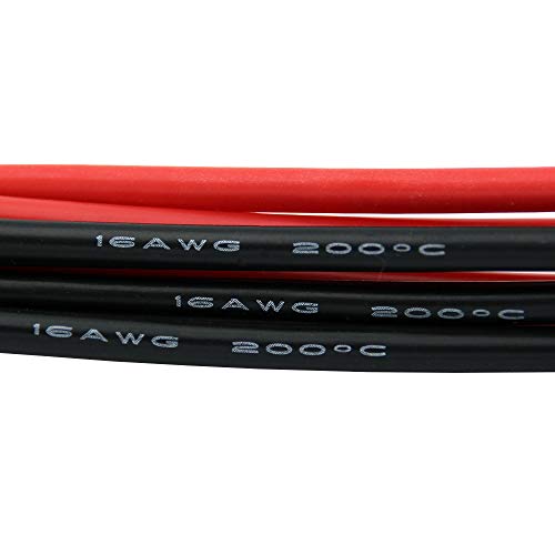 5 conectores hembra XT30 con cable 16awg 10cm miniatura 5