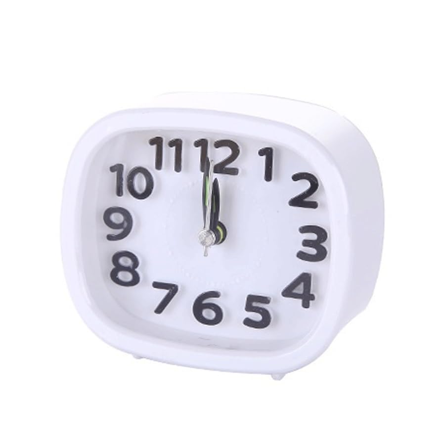 Réveil petit réveil blanc décoration minimaliste intérieur pour chambre et dortoir