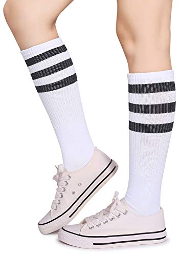 Pareberry Classical Triple Stripes Soft Cotton Over-the-Calf Retro Tube Socks3