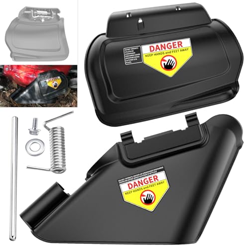 731-07131 Lawn Mower Side Discharge Chute & 987-02516A Hinge Mulch Plug Assy Compatible With MTD, Murray, Cub Cad, Yard Machines, Co-lumbia, Craftsman, Huskee, Troy Bilt Hand Pushed Lawn Mower