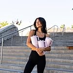 HydroJug Traveler - 40 oz Water Bottle with Handle & Flip Straw - Fits in Cup Holder, Leak Resistant Tumbler-Reusable Insulated Stainless Steel & Rubber Base - Gifts for Women & Men, Pink Sand - Image 2