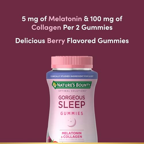 Nature's Bounty Optimal Solutions Gorgeous Sleep Melatonin 5mg Gummies - image 4