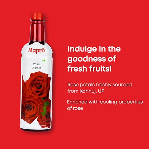 Image of Mapro Rose Sharbat Bottle, 750 ml