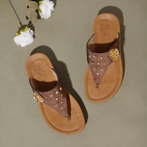 Image of BELLA by Labella Women's Fashion Platform Slip-On Sandal - Comfortable, Lightweight, Slip-Resistant, Breathable - Ideal for Casual and Office Wear