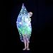LED Isis Wings, Light Up Colorful LED Butterfly Wings, Lightweight Belly Dance Wings, Glow Angel Dance Wings with Telescopic Stick for Adults Kids Stage Show Carnival Halloween Christmas (Adult)