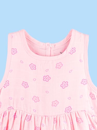 Image of Kidbea Bamboo Cotton Baby Girl Dress, Sleeveless Casual Wear Girls Frock