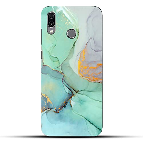 Image of COLORflow Back Cover Compatible with Honor Play | Beautiful Green Marble | Designer Printed Hard CASE Bumper Back Cover Compatible with Honor Play
