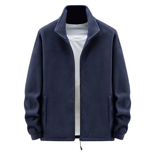 Veste polaire col montant homme ZDJSWJ thermique zippée veste de trekking