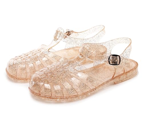 Omgard JELLY SANDALS GLITTER GOLD-33 Toddler Jelly Sandals thumb #6