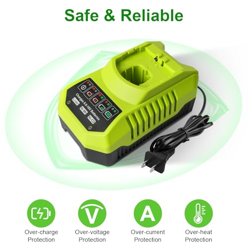 Image of 2Pcs 3.0Ah 18V Batteries &Charger Compatible with Ryobi ONE+ Cordless Tools