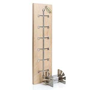 Axtschlag Essential Line Vlamzalmplank, extra sterk, 4-voudig verstelbare houder van roestvrij staal voor vuurschaal…